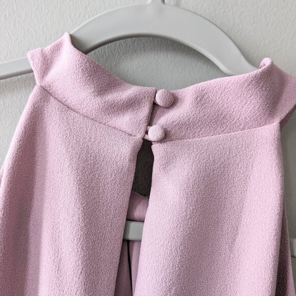 JULIA JORDAN Twist-Front Halter Jumpsuit in Light Mauve - Picture 6 of 8